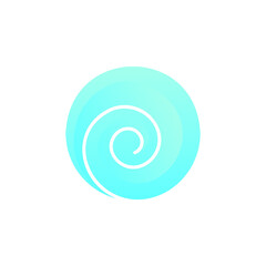 Modern Simple Beach and Wave Logo Icon Vector Design Template Isolated.
