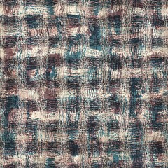 Seamless blue pink cream and navy surface pattern. High quality illustration. Overlaid and multiplied distressed and grungy worn abstract design for print. Detailed artistic repeat tile swatch.