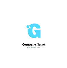 The simple elegant logo of letter G for company with white background, minimalist style