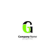 The simple elegant logo of letter G for company with white background, minimalist style