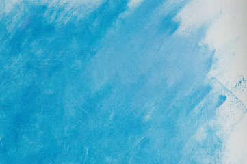 creative background, a spot of heavenly colored primer rubbed on the surface of a linen canvas,...