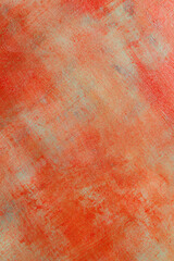 abstract creative background: multicolored blurred spots of colored primer when toning the canvas, temporary object.