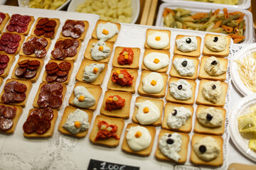 스페인 타파스 음식 사진