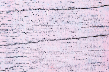abstract grunge background: rough linen canvas thinly coated with light tinted primer, short focus,...