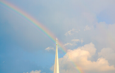 Rainbow and the Cross