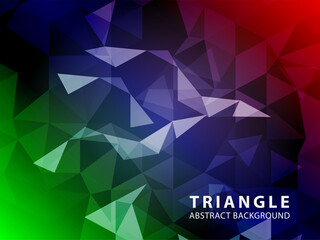 Fototapeta premium Vector of modern abstract triangular background - Vector