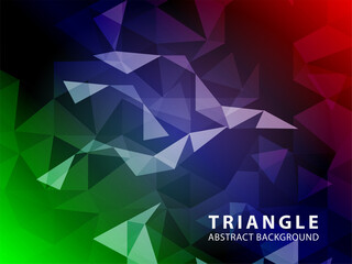 Fototapeta premium Vector of modern abstract triangular background - Vector