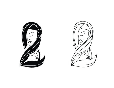 Illustration of a two female faces.