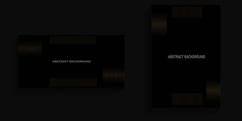 Fototapeta na wymiar dark background with abstract gold lines for cover, poster, banner, billboard