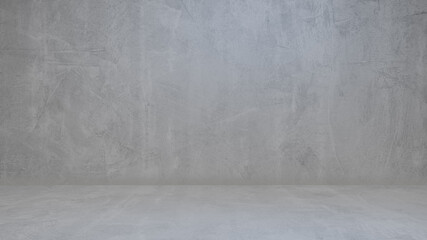 concrete wall and concrete floor