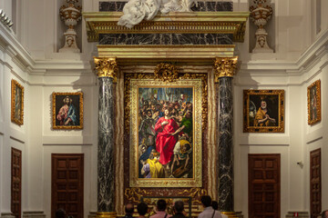 Obraz premium 스페인 톨레도 성당 내부 풍경