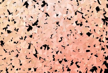 Dark Orange vector texture with triangular style.