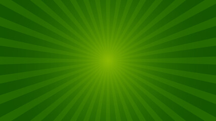 Bright green sunburst background design. © GraphicGrid