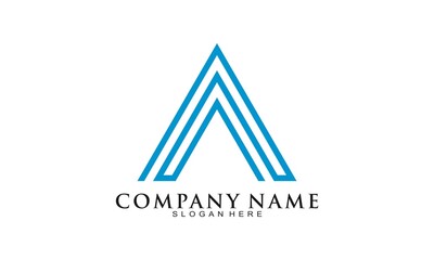 Simple modern letter A arrow logo