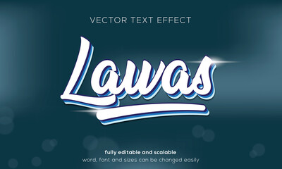 Lawas text effect, spaca theme with lens flare background, editable text style. - obrazy, fototapety, plakaty
