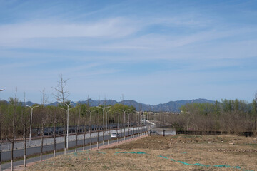 Obraz premium Undeveloped area of Beijing Changping Future Science City