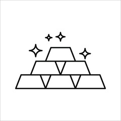 Gold Icon. Business Trading Finance Trade sign. Vector illustration