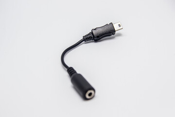 usb x p2 cable on a white background.