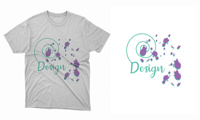 Typography and vector t-shirt design layout