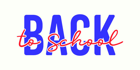Back to school banner template