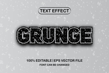 Obraz premium grunge 3d editable text effect