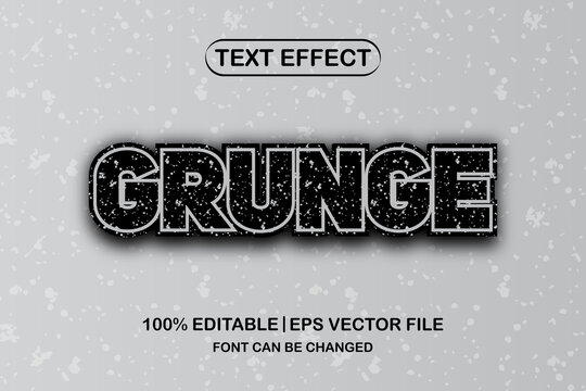 grunge 3d editable text effect