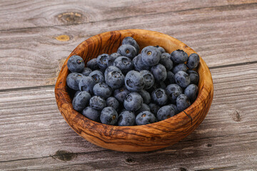 Ripe sweet tasty blueberries heap