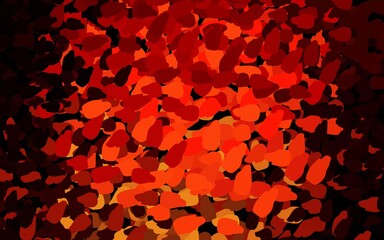 Dark Red, Yellow vector backdrop with memphis shapes.