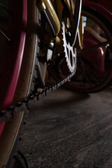 wheel chain of a bicycle