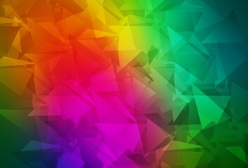 Dark Multicolor vector abstract mosaic background.