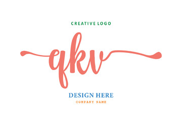 QKV lettering logo is simple, easy to understand and authoritative