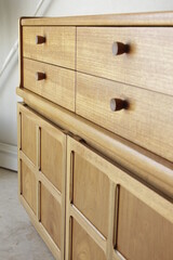 wooden cabinet with drawers