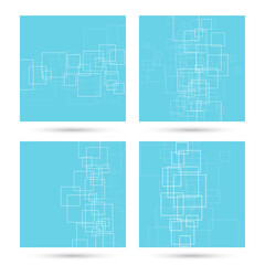 Obraz premium Set of vector abstract backgrounds