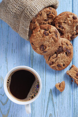 Cookies and cup of coffee