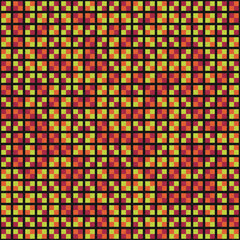 Abstract Geometric Pattern generative computational art illustration