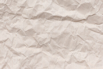 Brown crumpled paper texture background