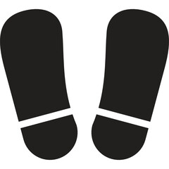 foot line icon