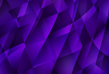 Obraz premium Dark Purple vector polygonal pattern.