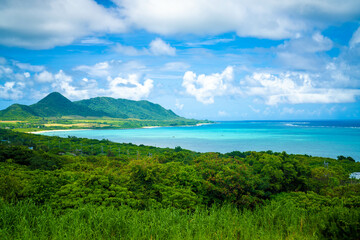 Fototapeta na wymiar 沖縄県石垣島の海がある風景 Ishigaki Okinawa