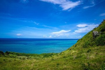 Fototapeta na wymiar 沖縄県石垣島の海がある風景 Ishigaki Okinawa