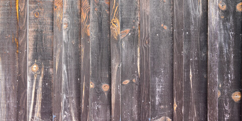 Wood texture panorama header background wooden construction planks brown