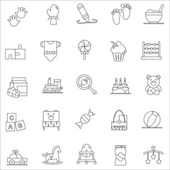 Outline baby toys collection set