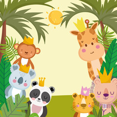 jungle animals cartoon