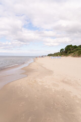 sandy beach and sea