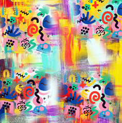 Multicolor abstract background.Colorful pattern. Creative graphic design for poster, brochure, flyer and card. Unique wallpaper. Backdrop for web, fabric and notepad cover.