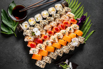 sushi in the japanese restaurant