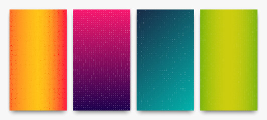 Naklejka premium Abstract gradient geometric background of squares