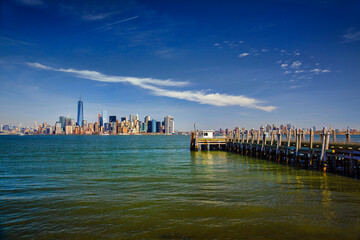Lower Manhattan as Seen from Liberty Island, New York