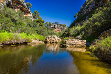 Fototapeta na wymiar Creek Near Cala Pi, Mallorca