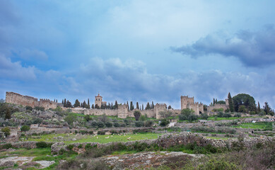 Fototapeta na wymiar General view of Trujillo medieval town